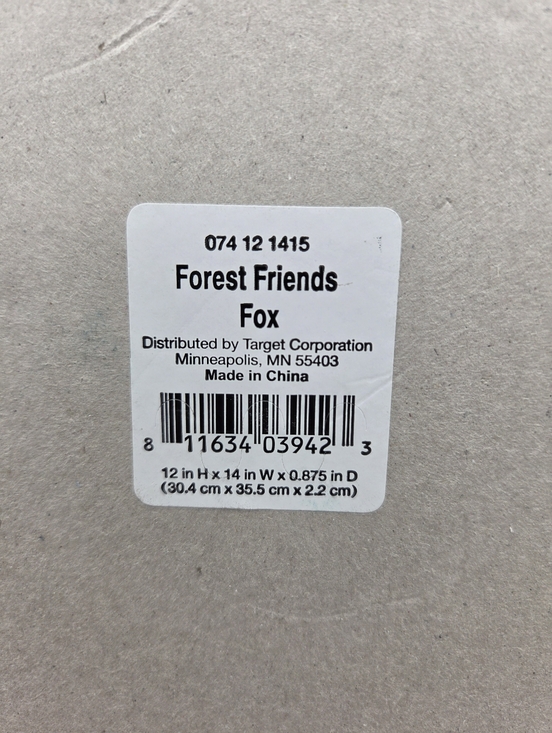 Framed Fox Letter Art - Orange & Yellow in White Frame - Picture 5 of 6